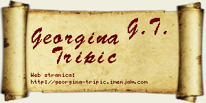 Georgina Tripić vizit kartica